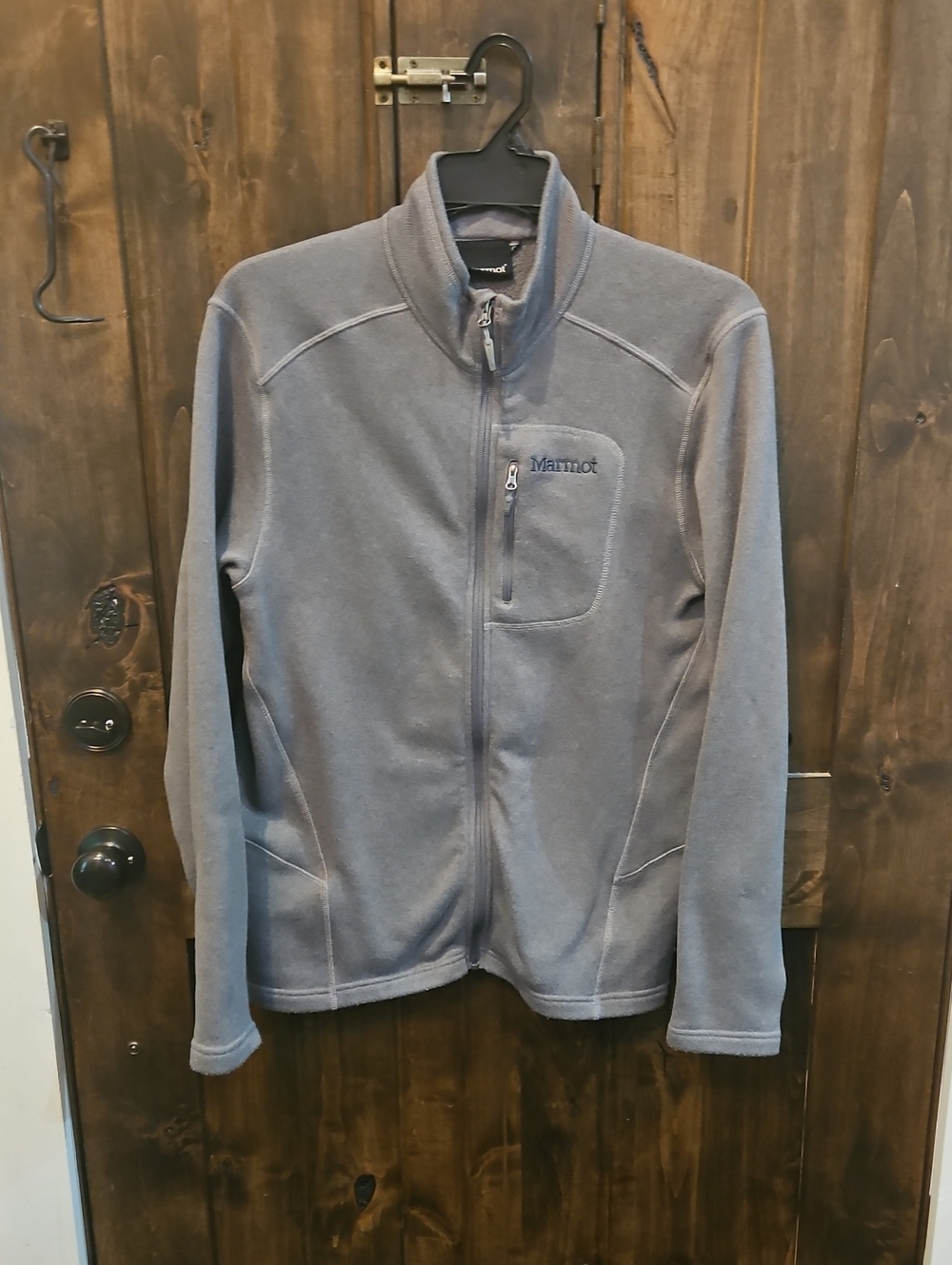 Marmot Men's Slate Gray Full-Zip Lightweight Fleece Jacket